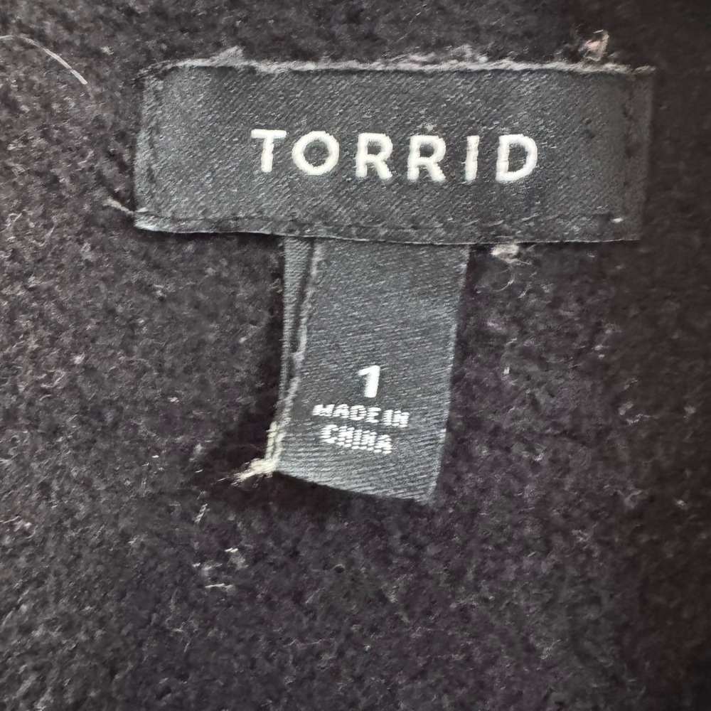 Torrid Black Peacoat Jacket Size 1 plus size - Picture 3 of 8